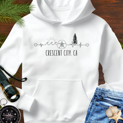 Heartline of the Coast Crescent City Hoodie