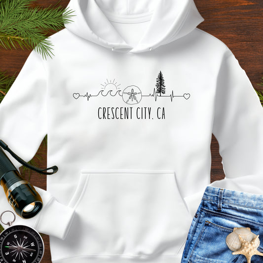 Heartline of the Coast Crescent City Hoodie
