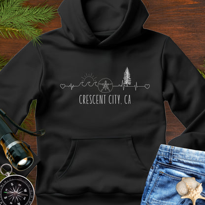 Heartline of the Coast Crescent City Hoodie