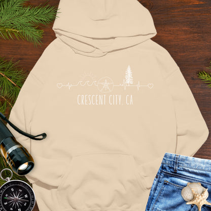 Heartline of the Coast Crescent City Hoodie