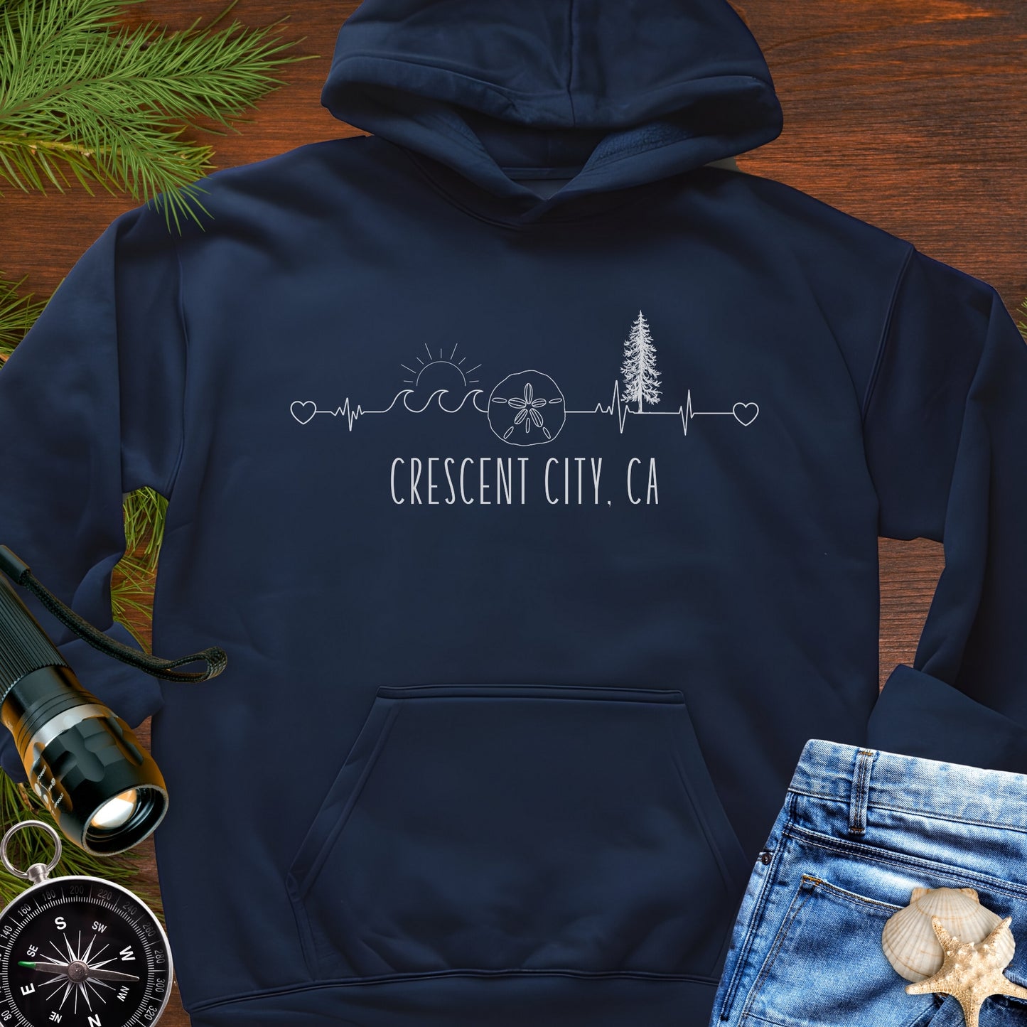 Heartline of the Coast Crescent City Hoodie