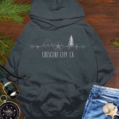 Heartline of the Coast Crescent City Hoodie