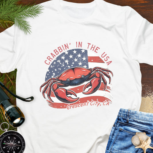 Crabbin' in the USA – Crescent City, CA T-Shirt