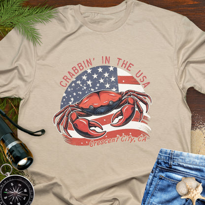 Crabbin' in the USA – Crescent City, CA T-Shirt