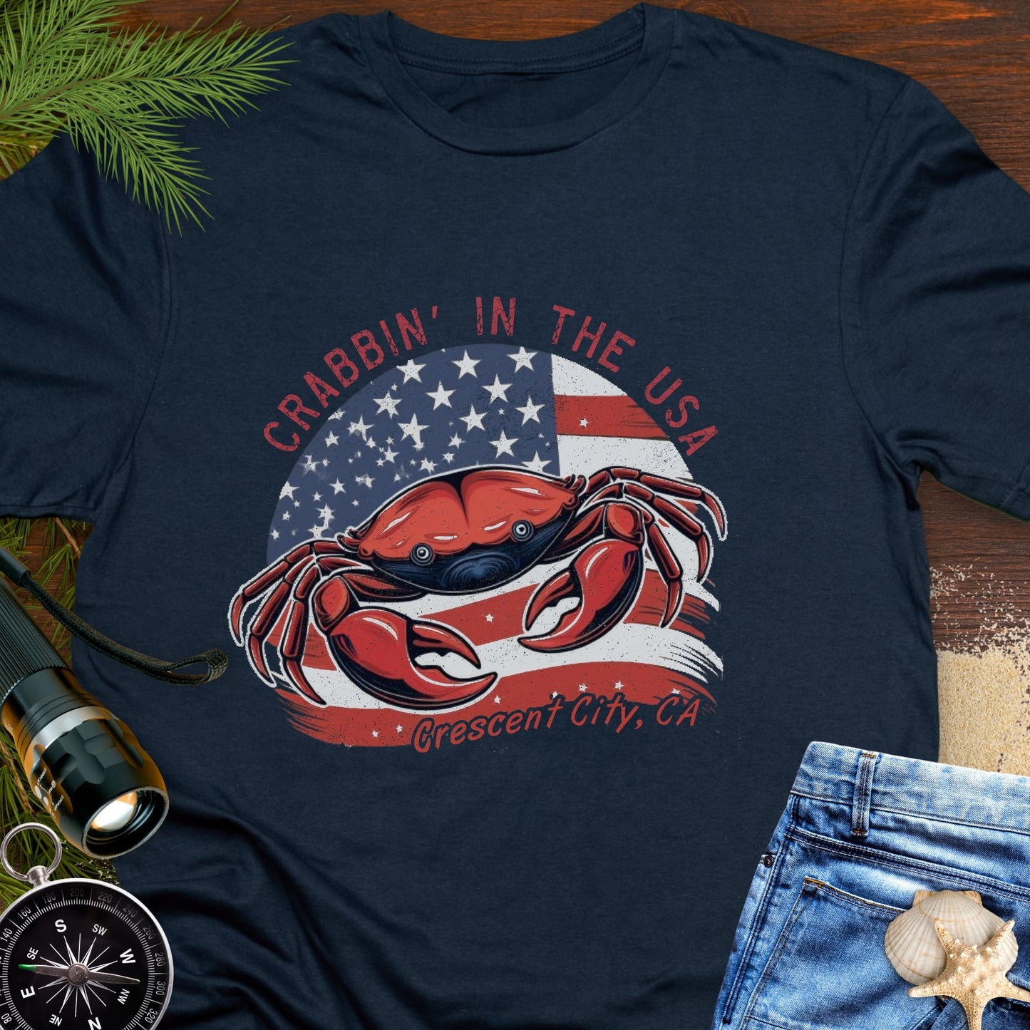 Crabbin' in the USA – Crescent City, CA T-Shirt