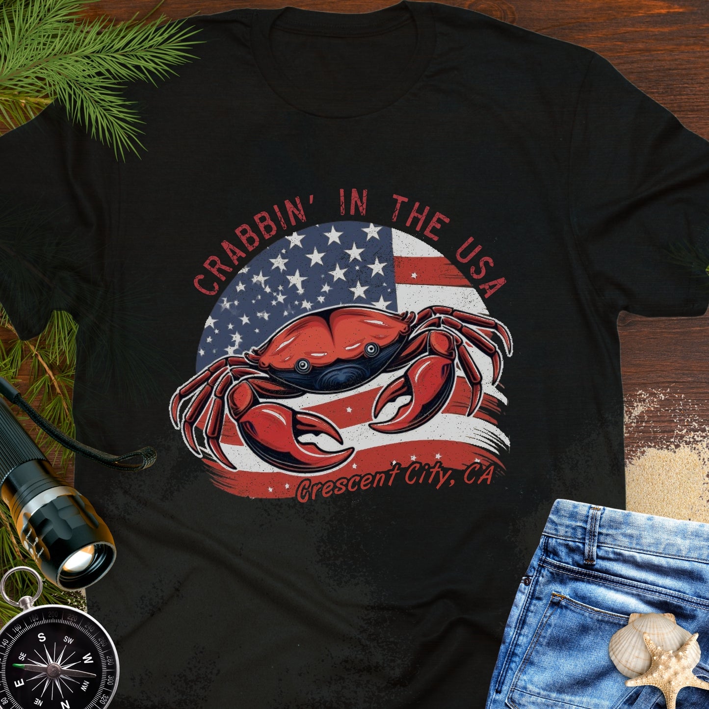 Crabbin' in the USA – Crescent City, CA T-Shirt