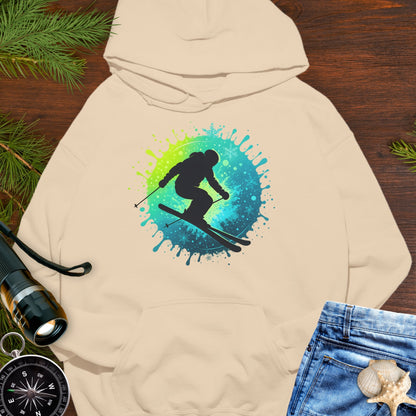 Ski Splash Silhouette Hoodie