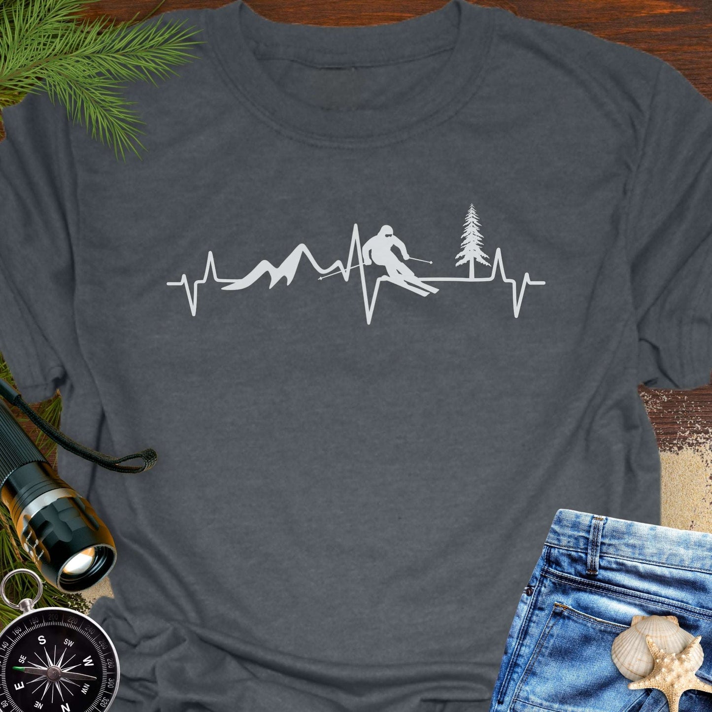 Ski Heartbeat T-Shirt