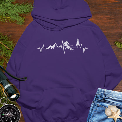 Ski Heartbeat Hoodie