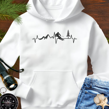 Ski Heartbeat Hoodie