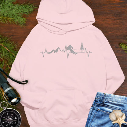 Ski Heartbeat Hoodie