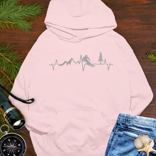 Ski Heartbeat Hoodie