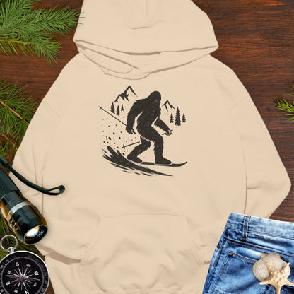 Skiing Bigfoot Hoodie