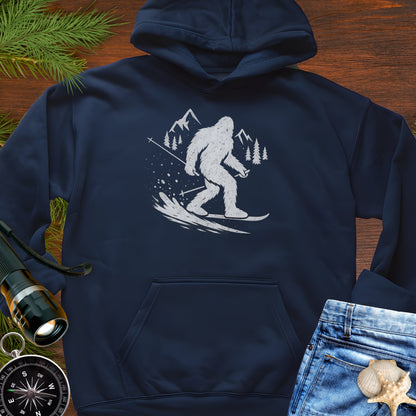 Skiing Bigfoot Hoodie