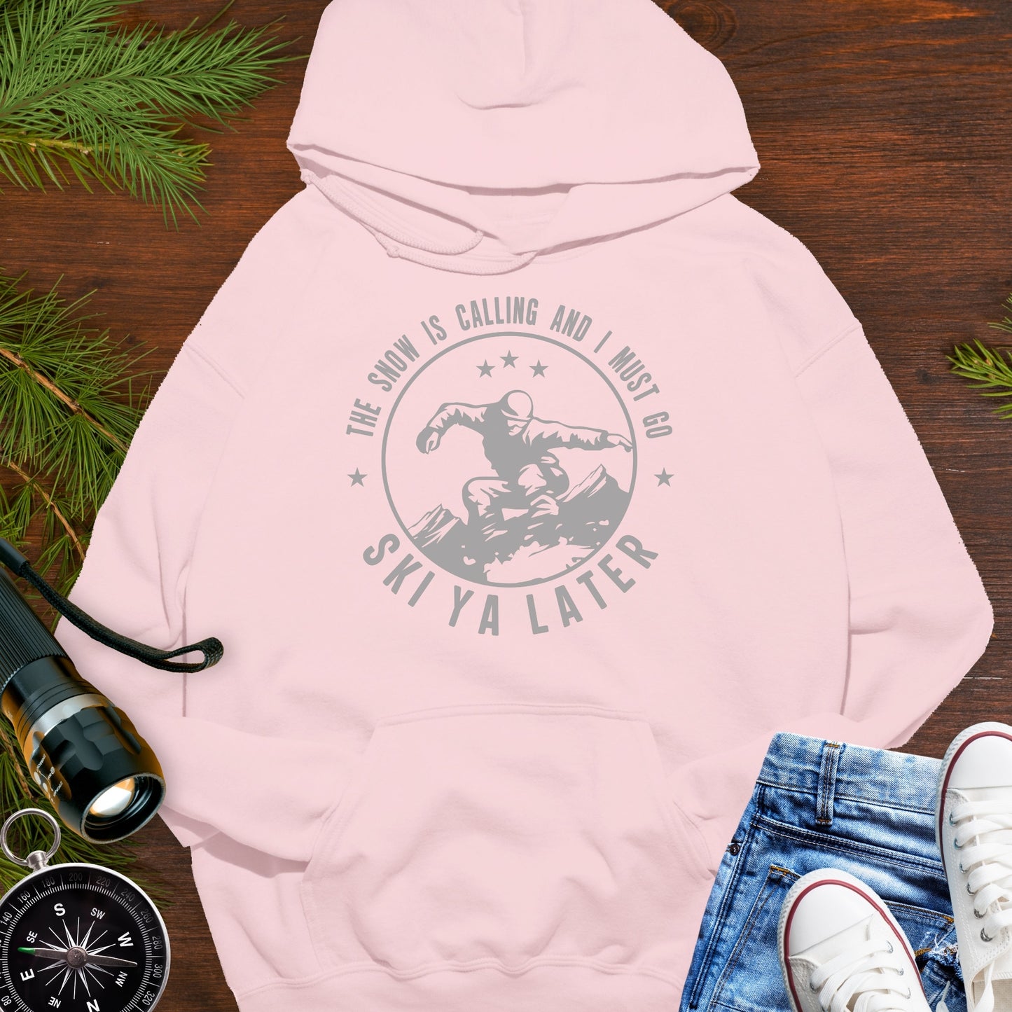 Snow Is Calling  Ski Ya Later Hoodie