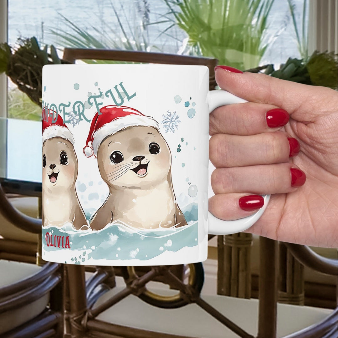 Otterly Wonderful Christmas Mug | Personalized