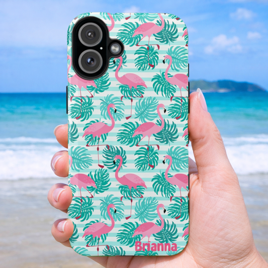 Tropical Flamingo Phone Case | Personalized