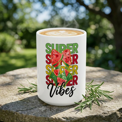 Summer Vibes Watermelon Bow Mug (11oz & 15oz)