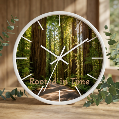 Redwood Forest Decorative Clock ~ Personalized