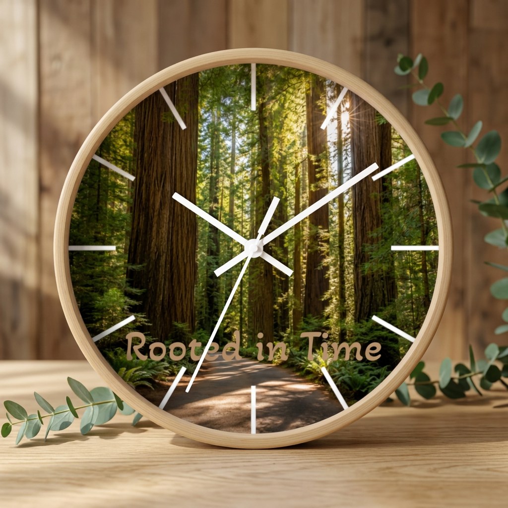 Redwood Forest Decorative Clock ~ Personalized