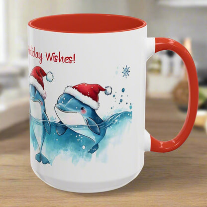 Merry Flippers and Holiday Wishes Mug