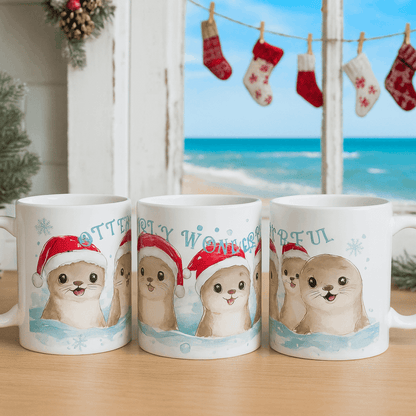 Otterly Wonderful Christmas Mug | Personalized