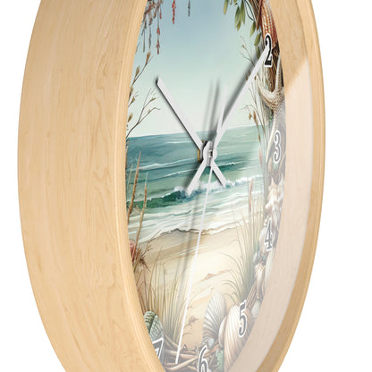 Beach Seashell Wall Clock