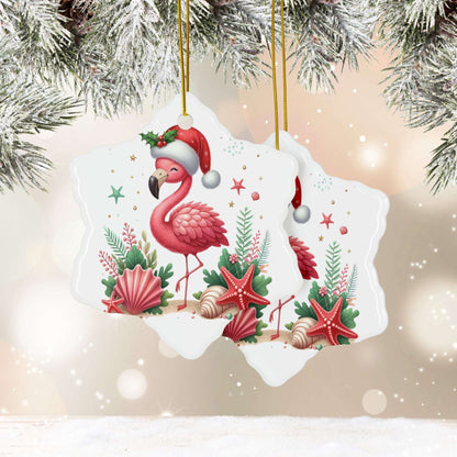 Flamingo Christmas Ornament