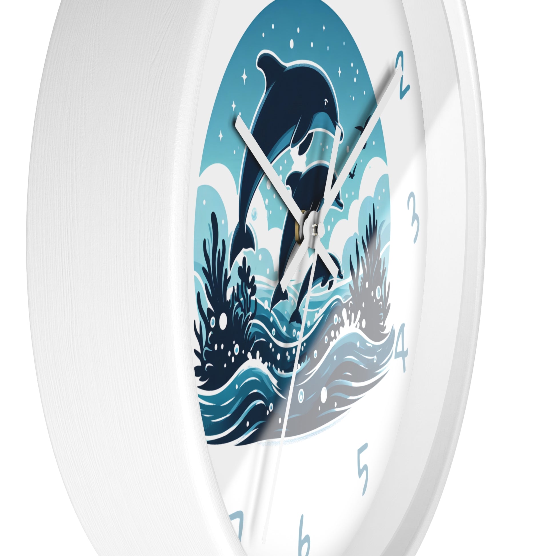 Dolphin Ocean Wall Clock | Coastal Marine Life Décor | 10-Inch Clock  Home Decor  Everythings Beachy