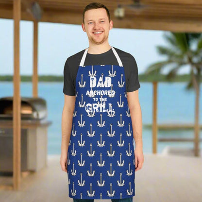 Dad's Anchored to the Grill Apron