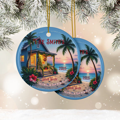 Shell Yeah! 1st Christmas New Home Ornament | Personalized