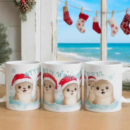 Otterly Wonderful Christmas Mug | Personalized