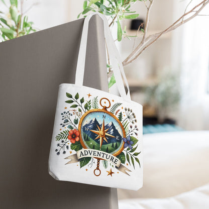 Adventure Compass Tote Bag