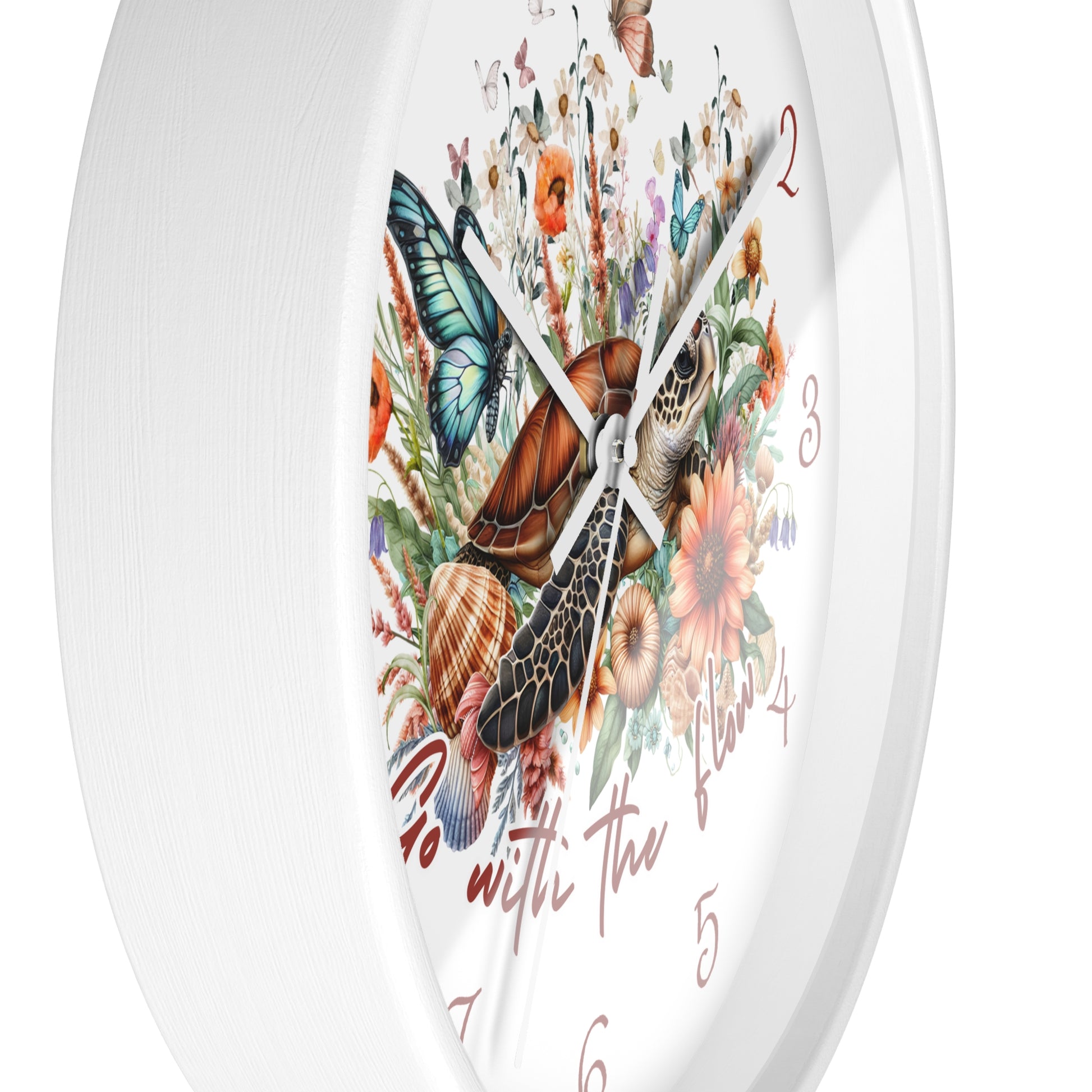 Sea Turtle "Go With The Flow" Clock  Home Decor  Everythings Beachy