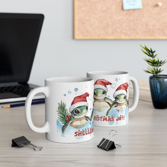 Sea Turtles Shelled Christmas Joy Mug