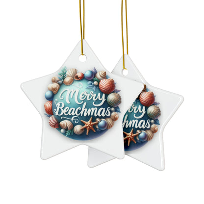 Merry Beachmas Christmas Ornaments