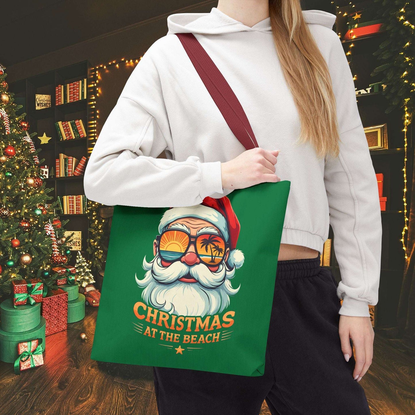 Beach Santa Tote Bag