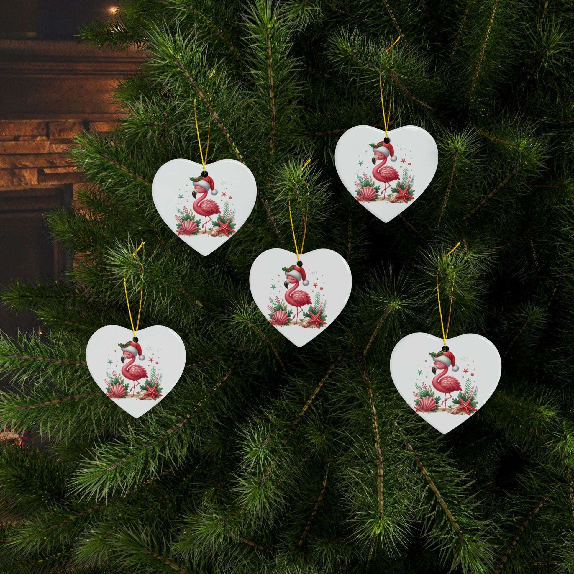 Flamingo Christmas Ornament