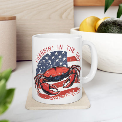 Crabbin’ in the USA Crescent City Mug
