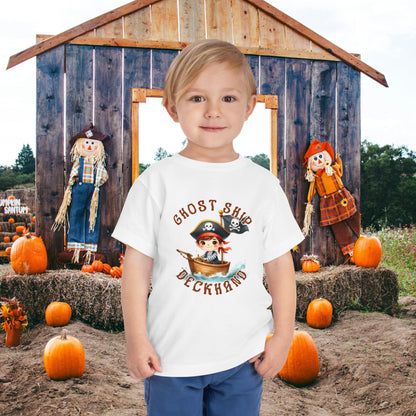 Ghost Ship Deckhand Halloween Toddler T-Shirt