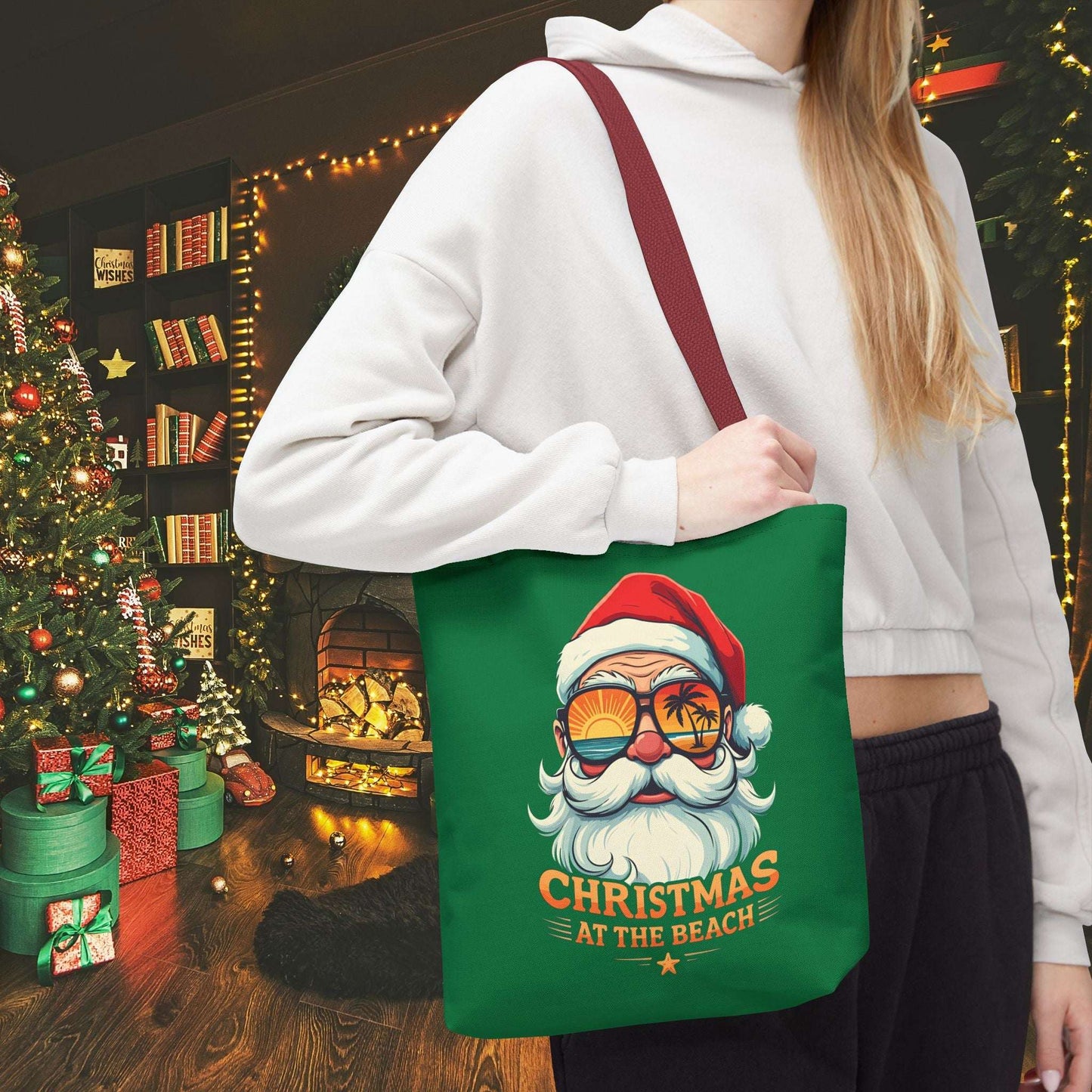 Beach Santa Tote Bag