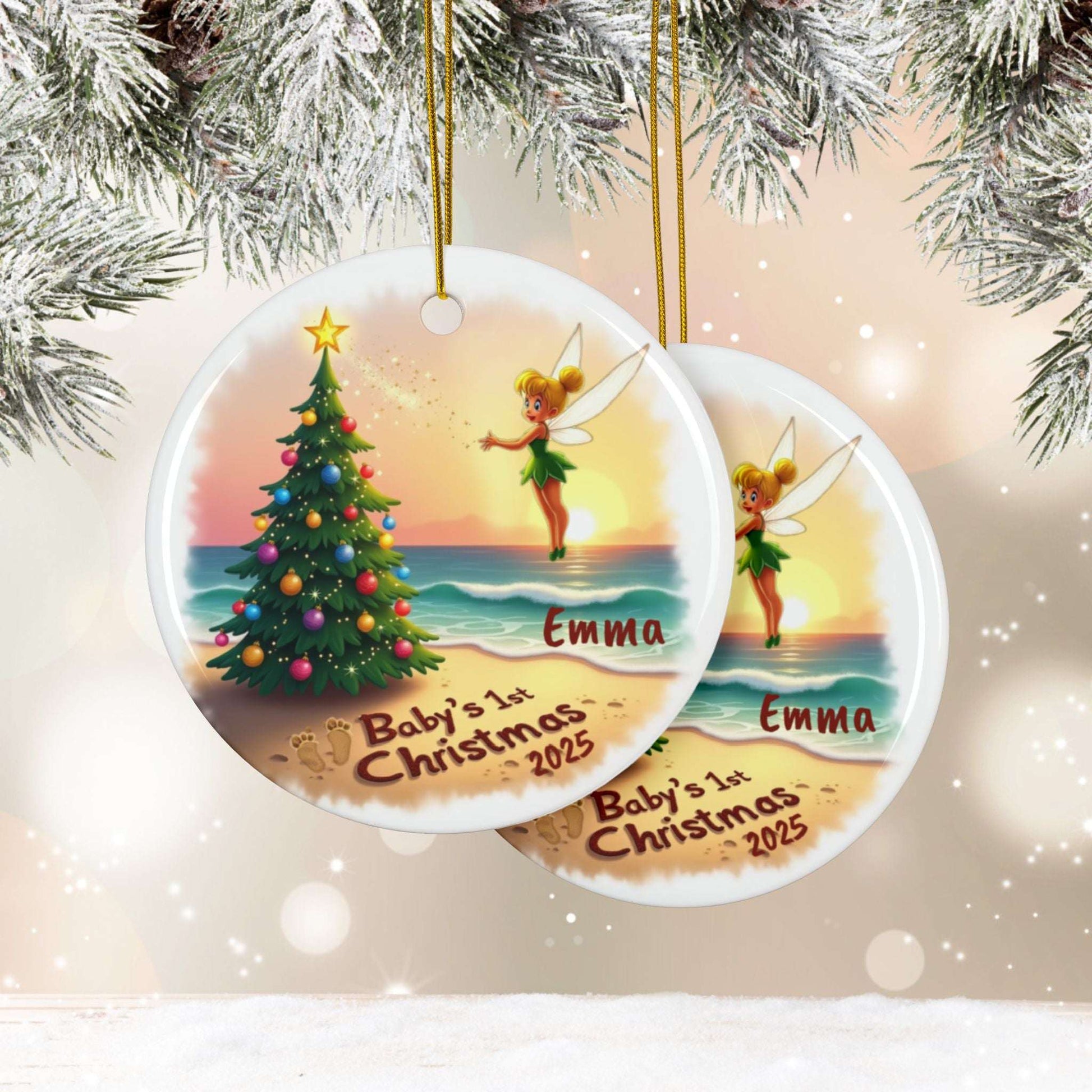 Fairy Baby's 1st Christmas Ornament | Personalized