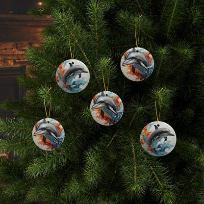 Dolphin Splash Ornament