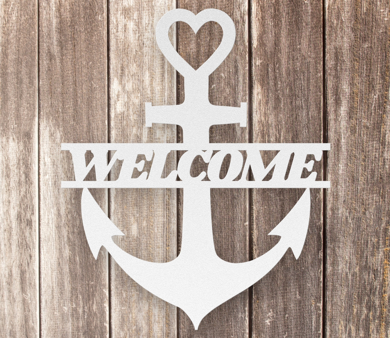 Welcome Anchor Metal Wall Art