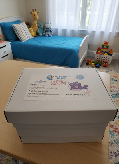 Angler Perpetual Calendar DIY Wood Painting Kit