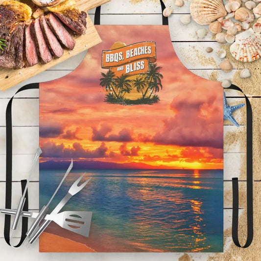 BBQs Beaches & Bliss Apron  Apron  Everythings Beachy
