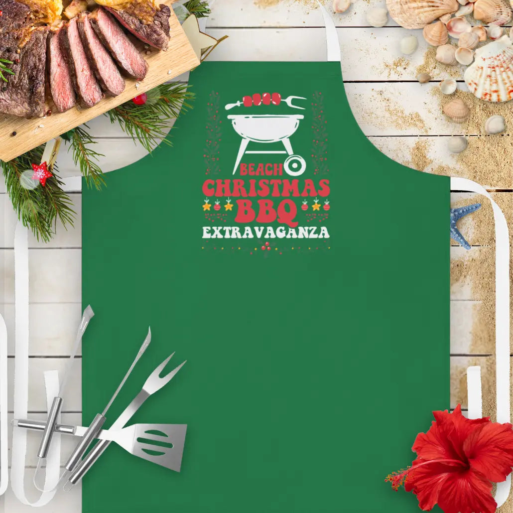 Beach Christmas BBQ Apron  Apron  Everythings Beachy
