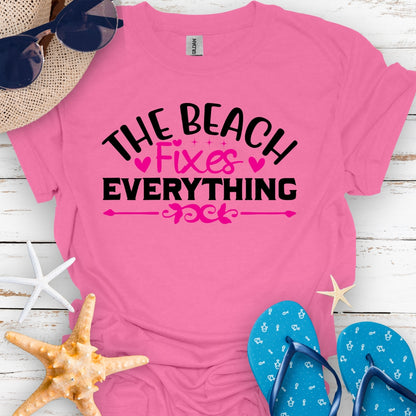 The Beach Fixes Everything Tee