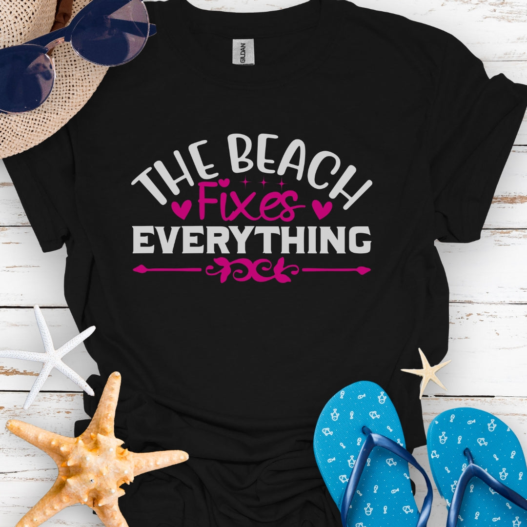 The Beach Fixes Everything Tee