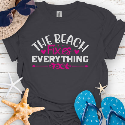 The Beach Fixes Everything Tee